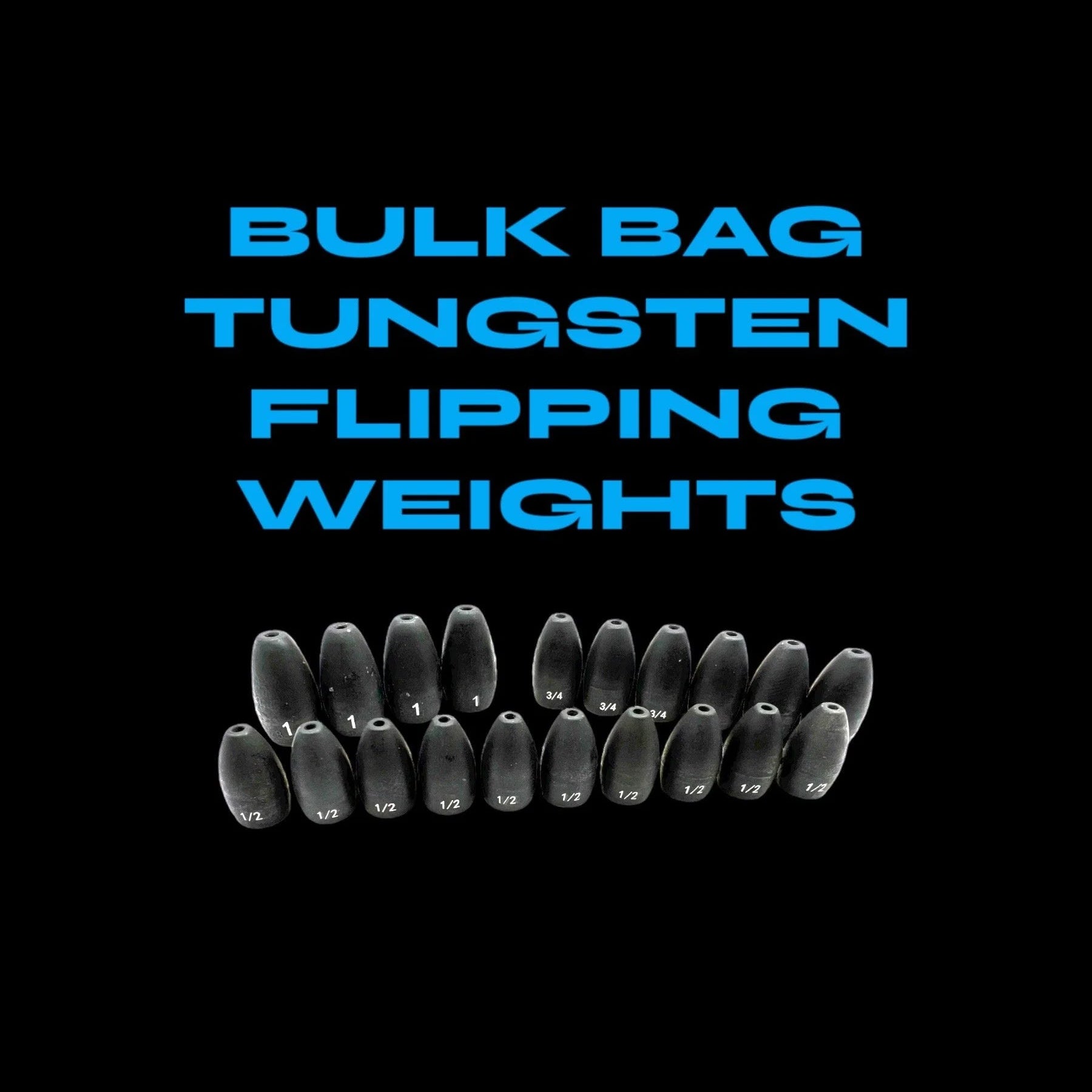 Bulk Bag - Tungsten Flipping Weights