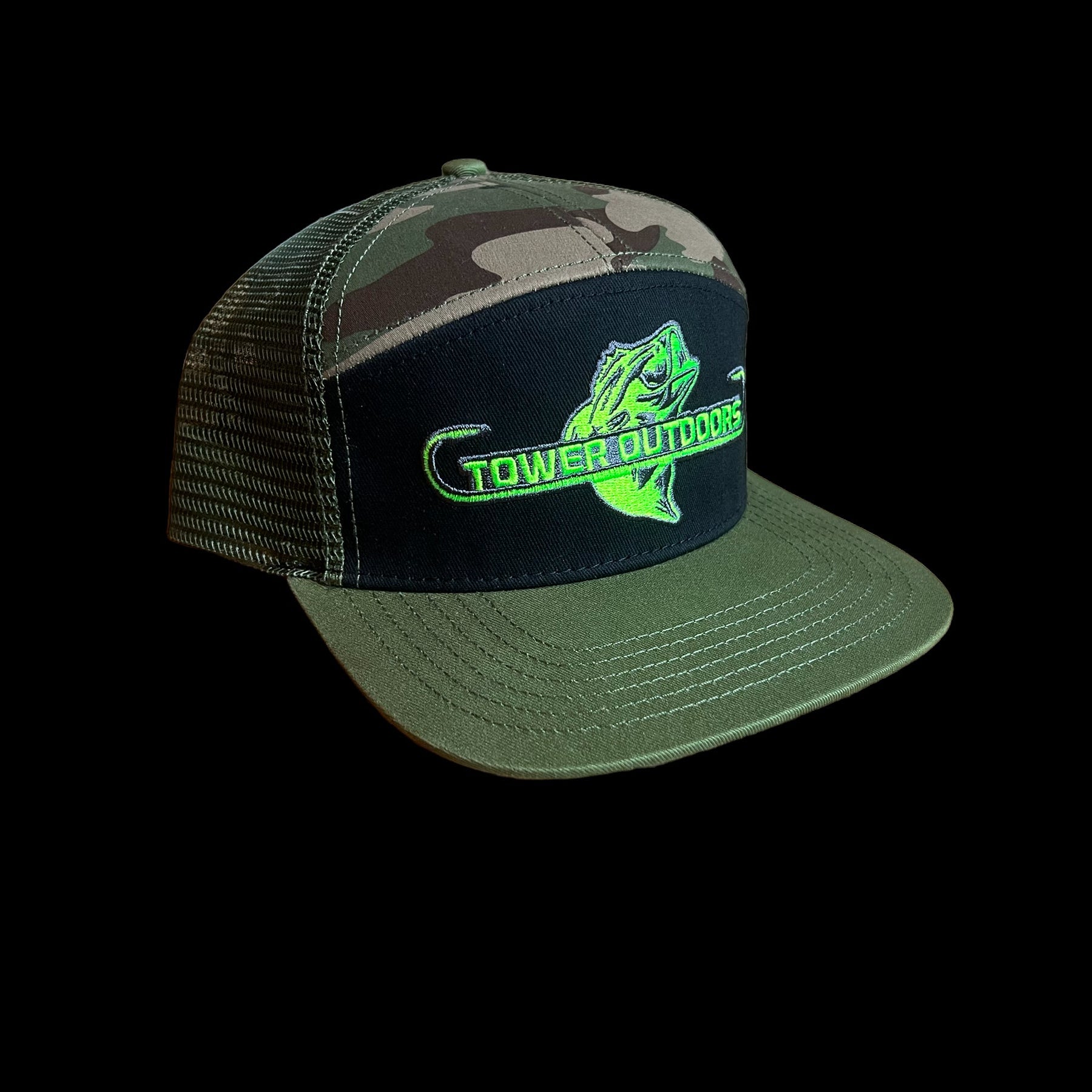 Tower Outdoors Camo 7 Panel Hat