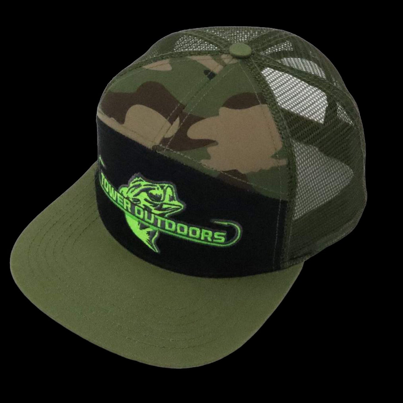 Tower Outdoors Camo 7 Panel Hat