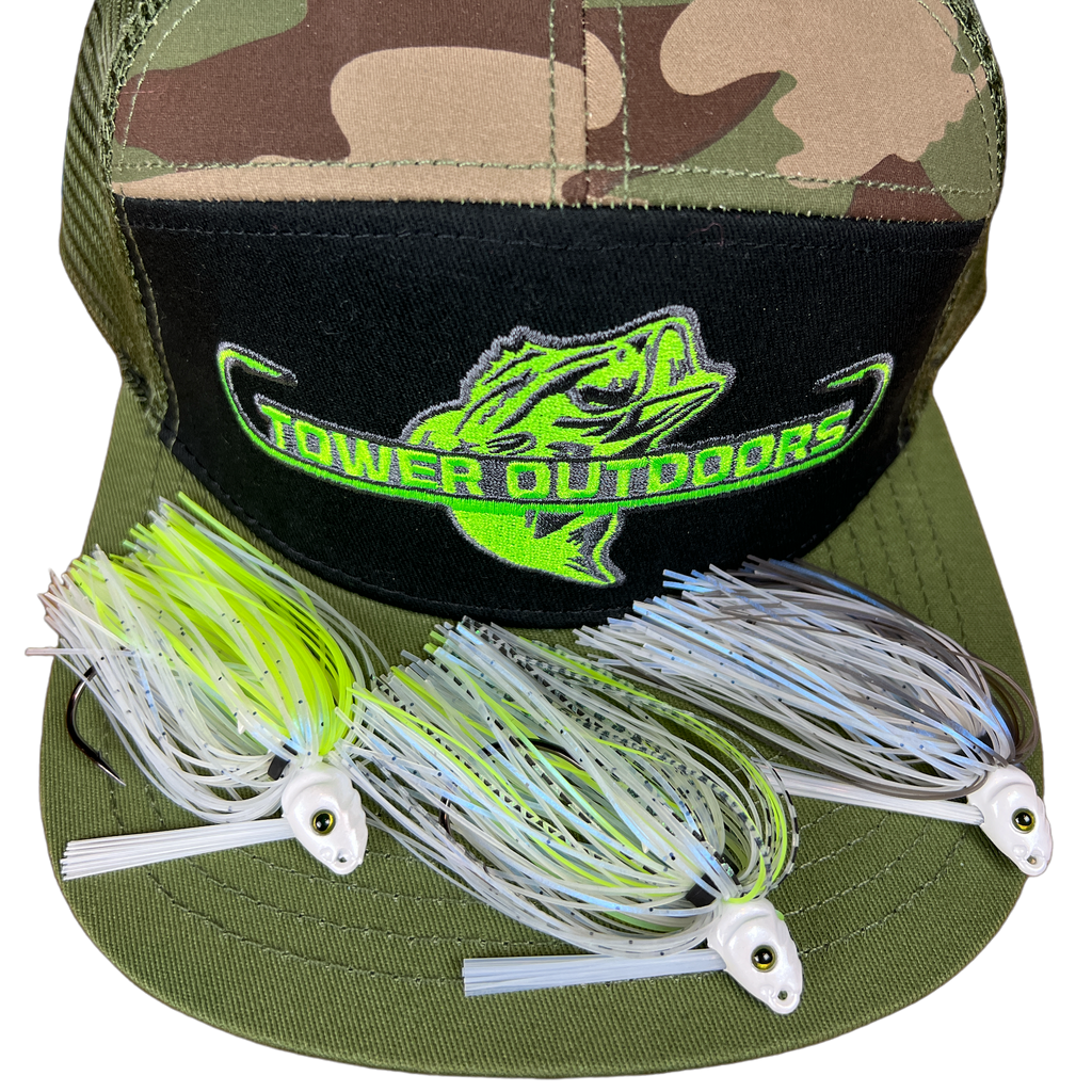 Tower Outdoors Camo 7 Panel Hat